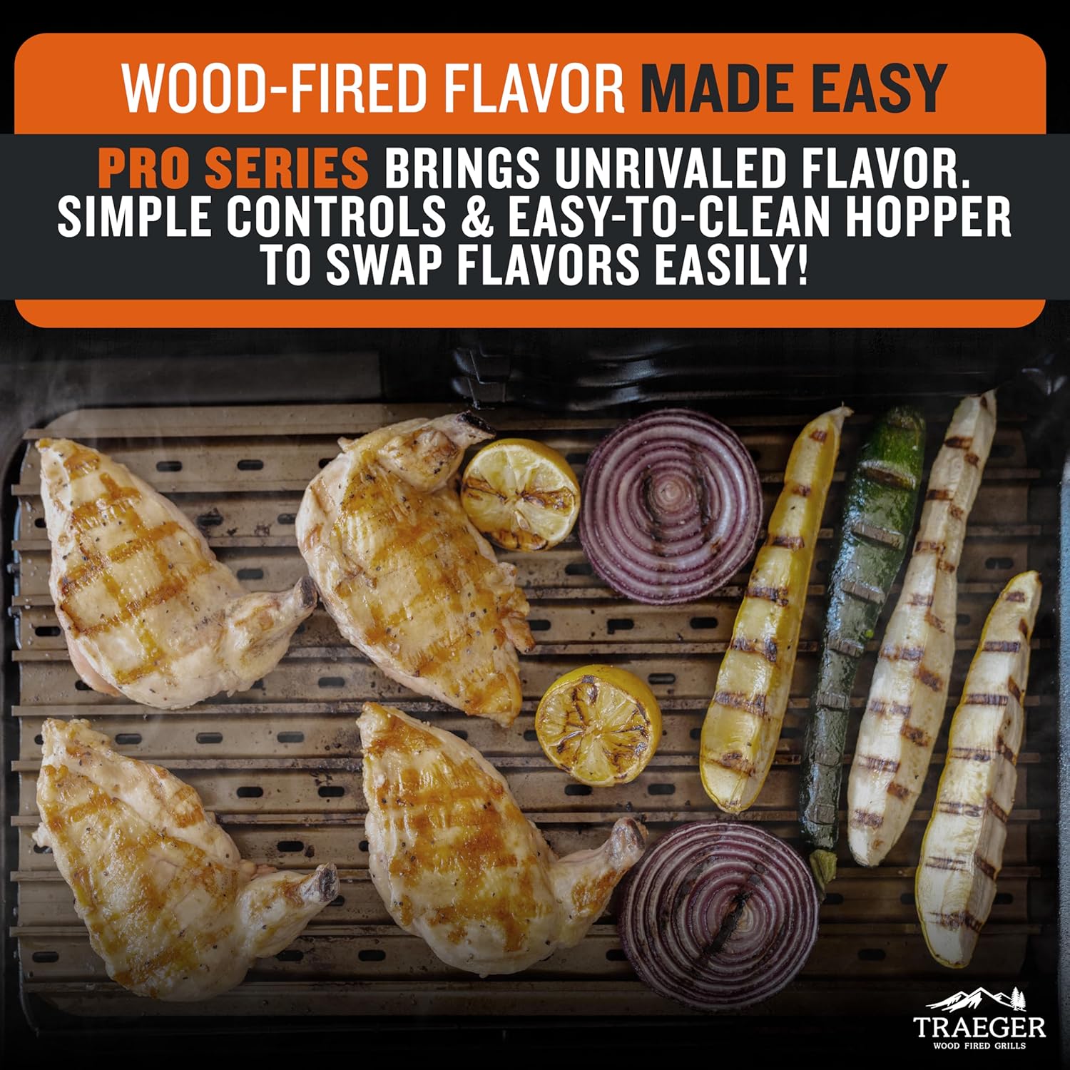 Traeger Grills Pro 22 Wood Pellet Grill & Smoker  Electric Pellet Smoker Grill Combo  6-in-1 BBQ Versatility  572 sq. in. Grilling Capacity  Meat Probe  450 Degree Max Temperature  18LB Hopper  Bronze