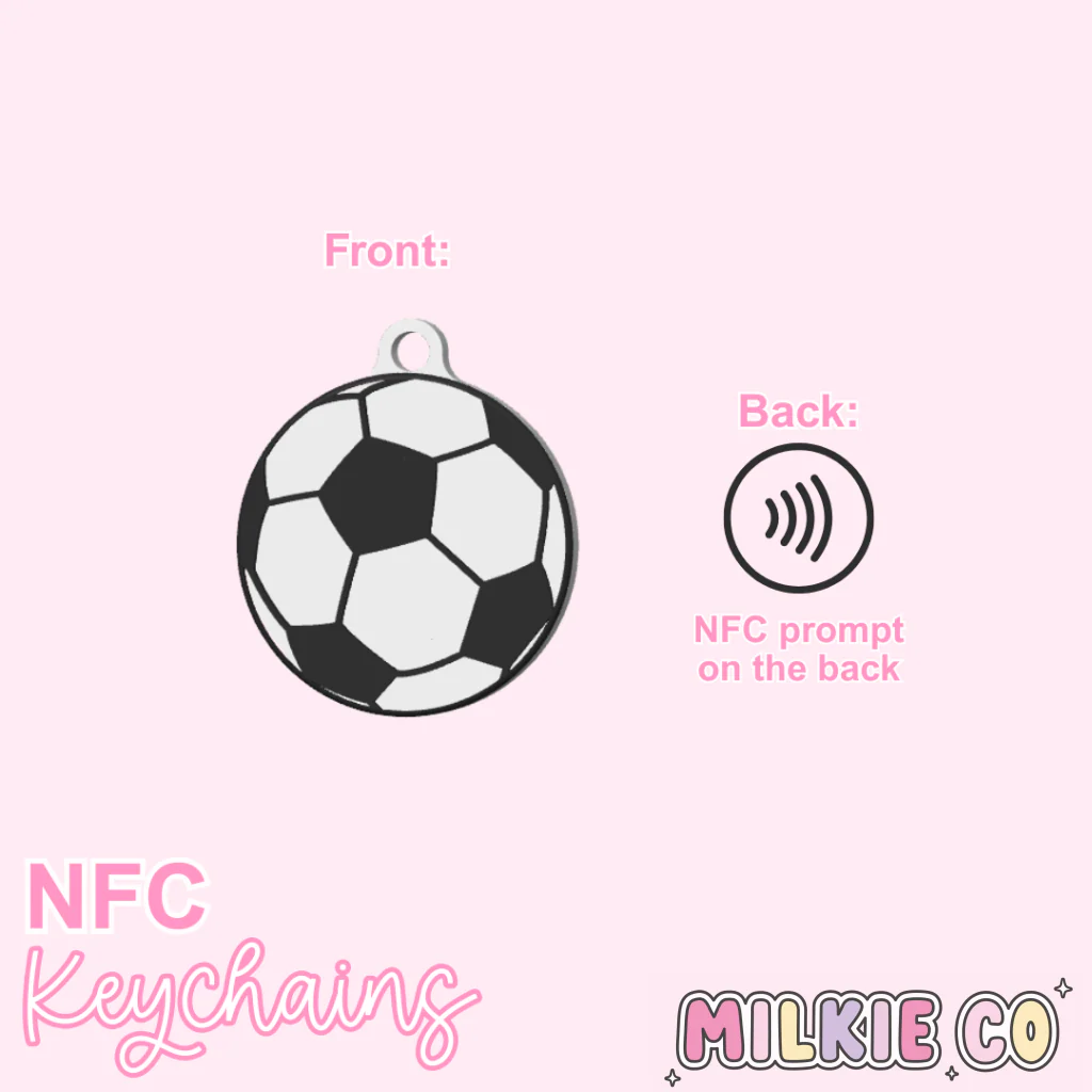 Soccer Ball NFC Keychain