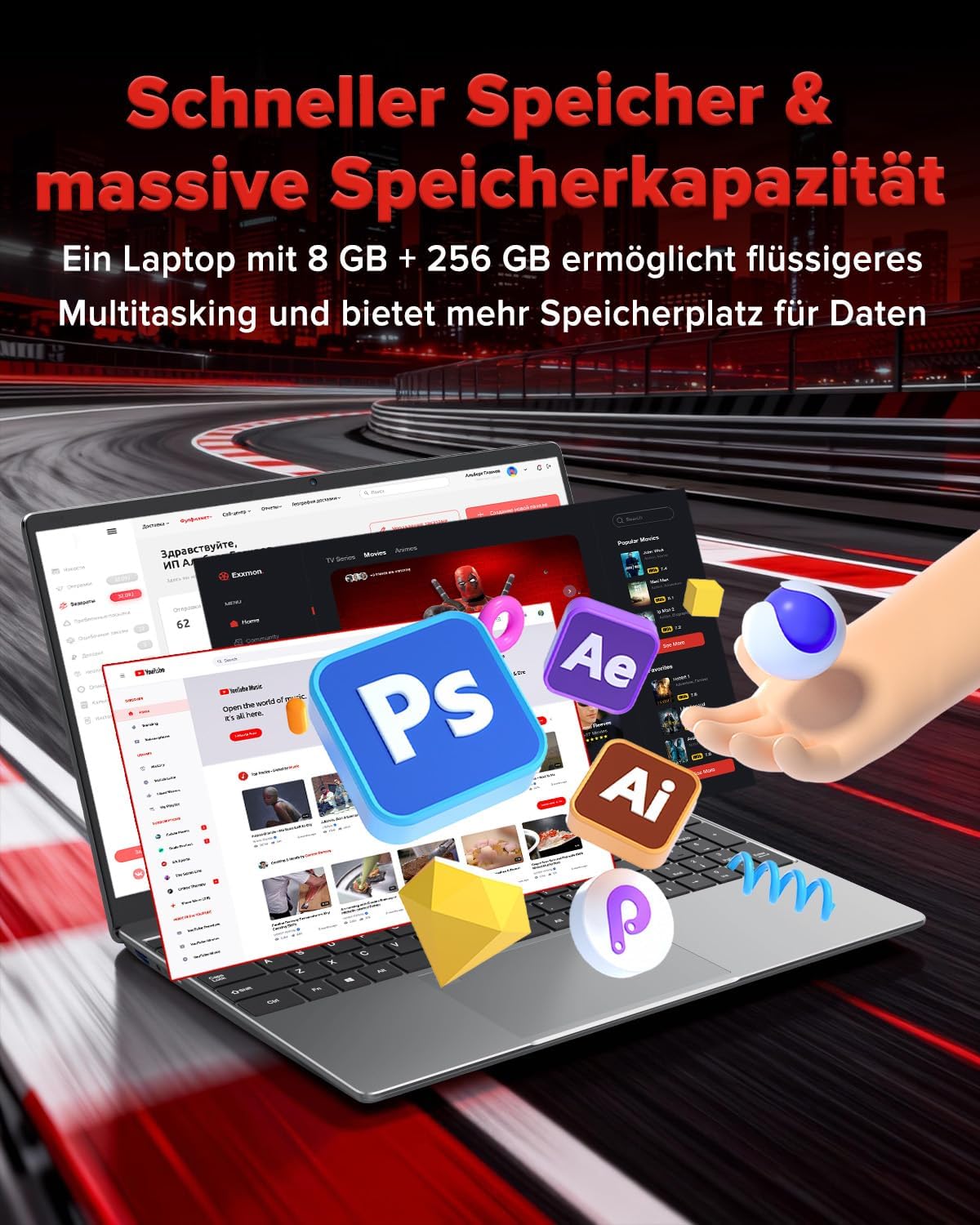 2026 Laptop Computer Notebook QWERTY,15.6