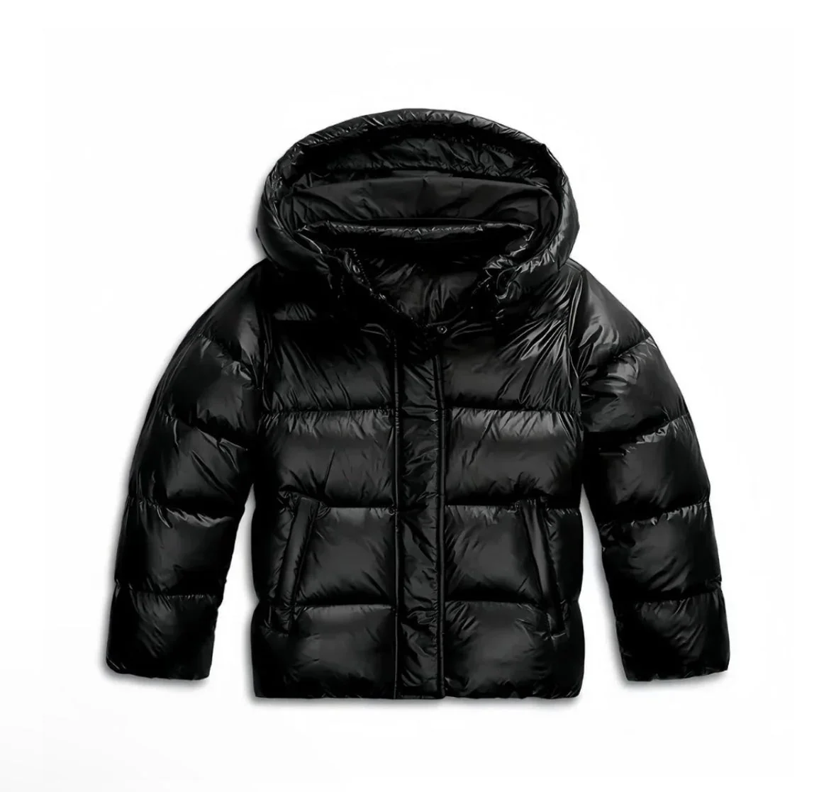 Women��s Black Quilted Puffer Jacket Lightweight Insulated Style
