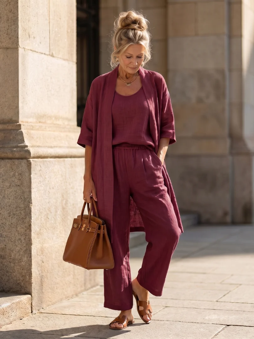 Women��s Loungewear Set Relaxed Top and Wide Leg Pants