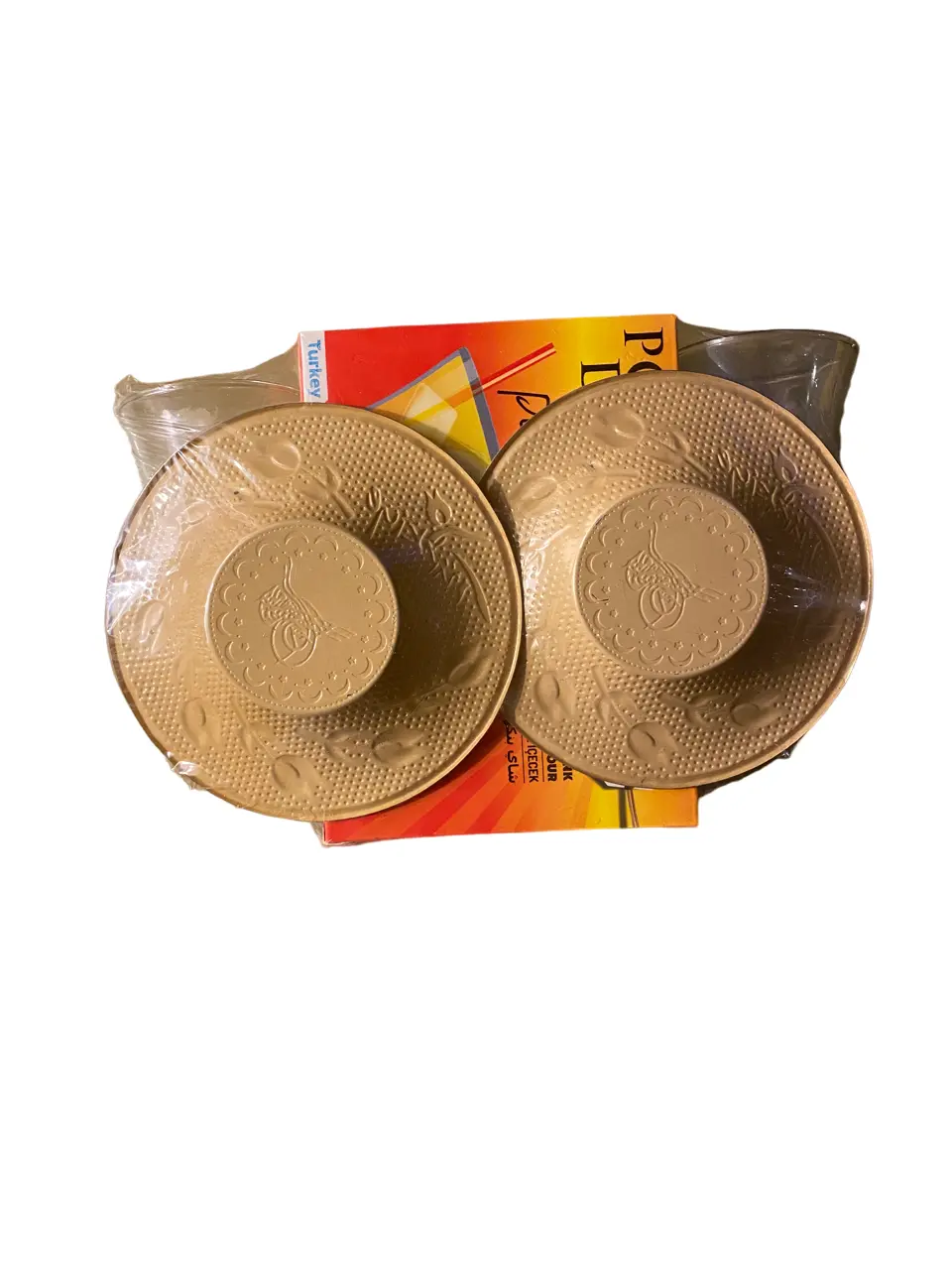 Pomegranate flavor Turkish instant tea - 3 piece set - tea set with glasses - instant pomegranate powder