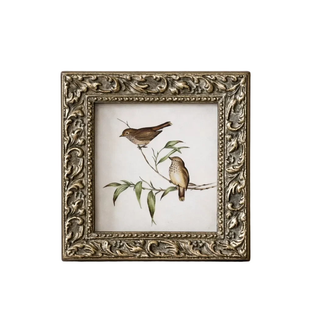 Antique Inspired Carved Square Photo Frame