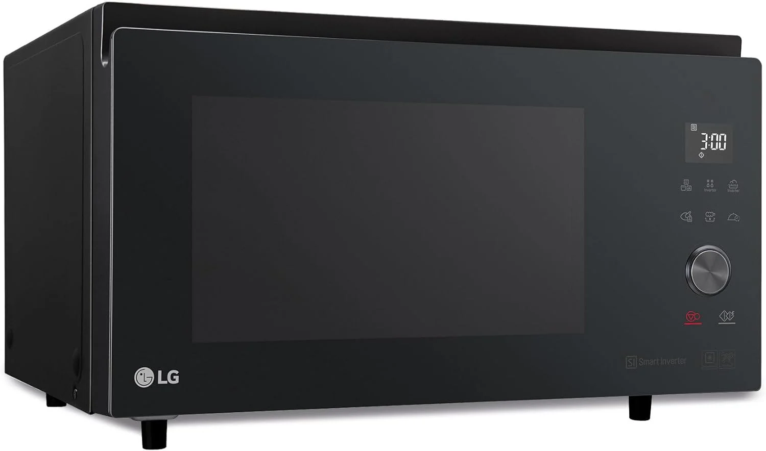 LG MJ3965BPS – Microwave Oven, 4 in 1, with Digital Display, 39 Litres and 1100 W, Smart Inverter and EasyClean Function, Faster Cooking, Keeps Flavor, Black