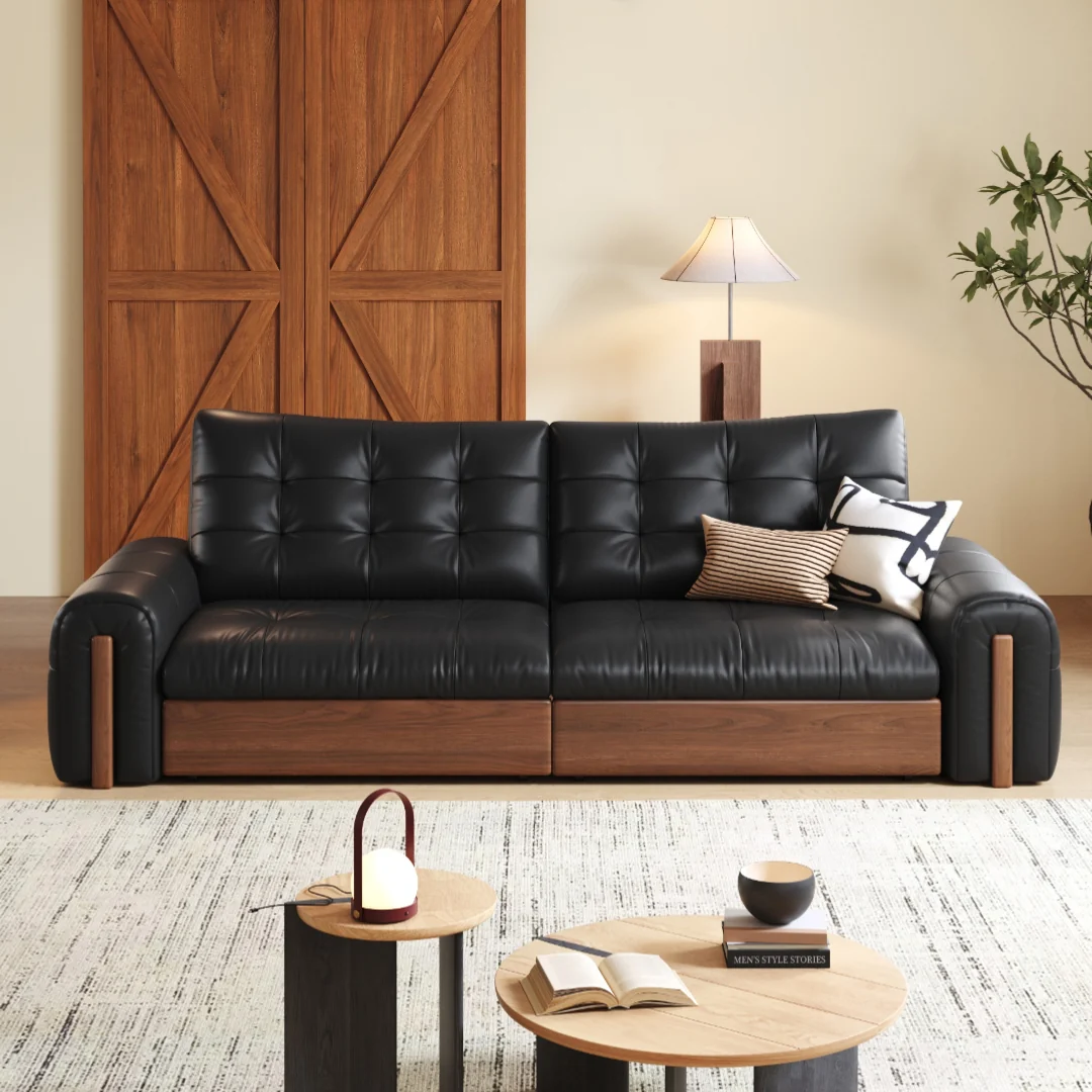 Sofá cama de piel sintética reclinable, vista adicional 2