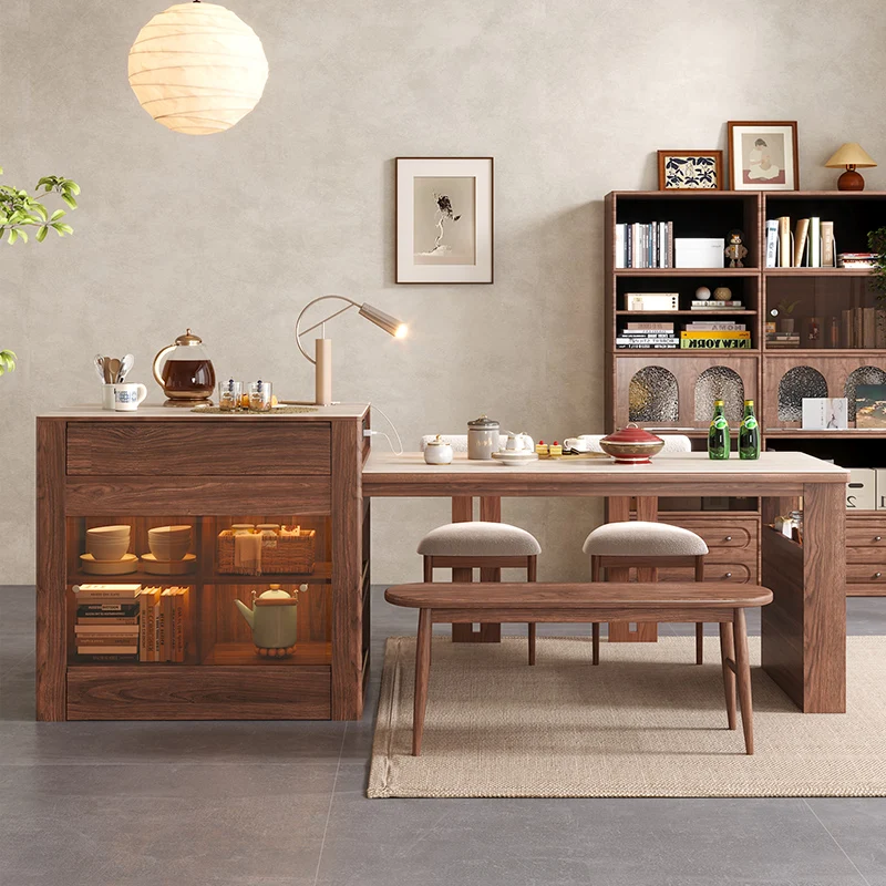 Mesa de comedor con cubierta de piedra sinterizada extensible, vista adicional 2