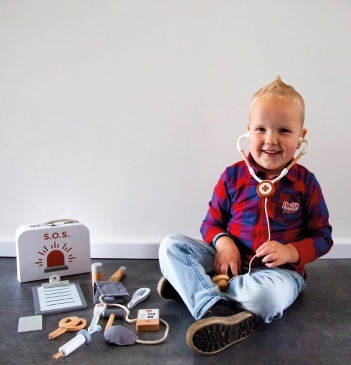 Tryco houten doktersset (met naam)