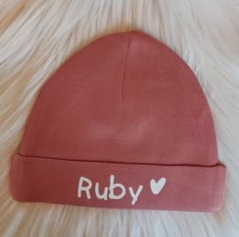 Babymutsje met naam meisje