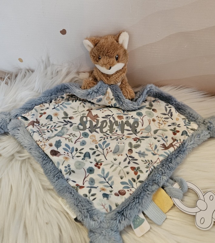 Little Dutch print knuffeldoekje ''Forest Friends'' vosje (met naam)