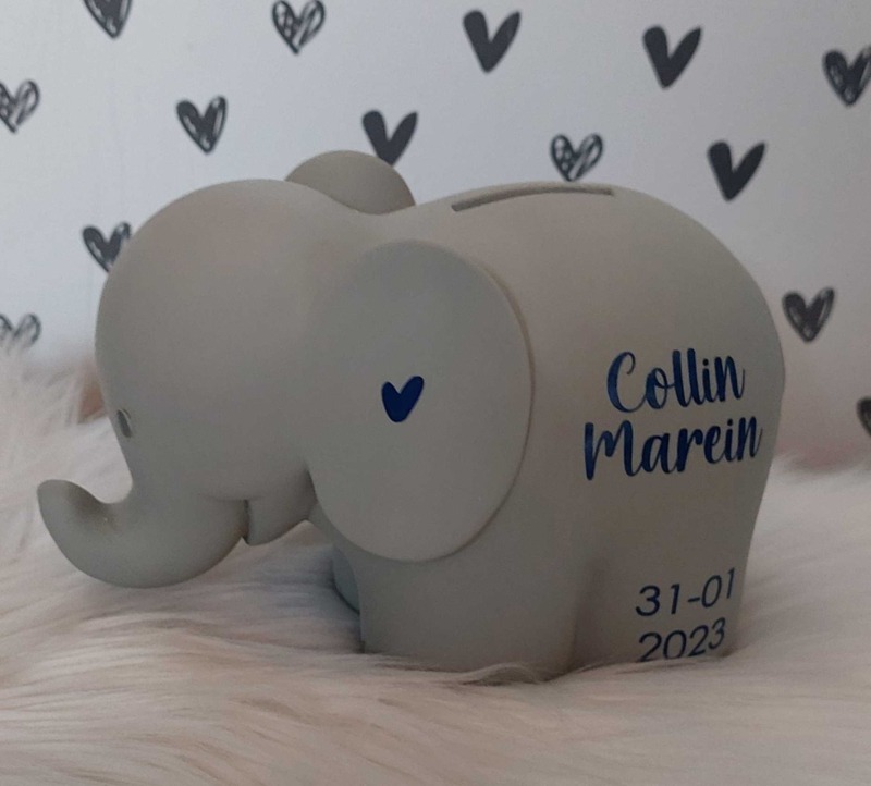 BamBam olifant spaarpot (met naam)