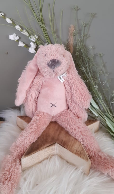 Koffertje met naam en ''Happy Horse'' knuffelkonijn Richie jongen