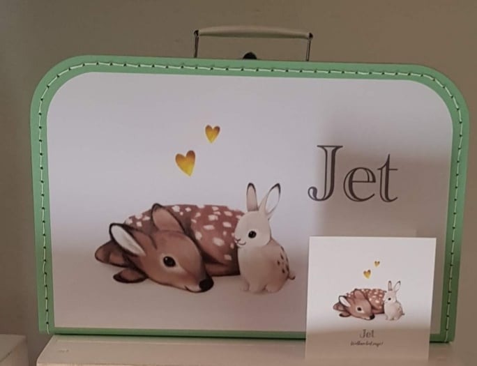 Koffertje met Geboortekaartje