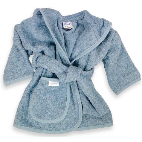 Badjas met naam 'grijs-blauw' diverse maten