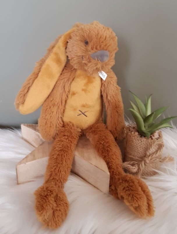 Koffertje met naam en ''Happy Horse'' knuffelkonijn Richie jongen