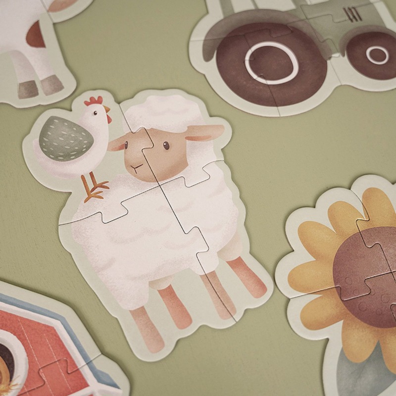 Little Dutch 6 in 1 vormenpuzzel ''Little Farm''