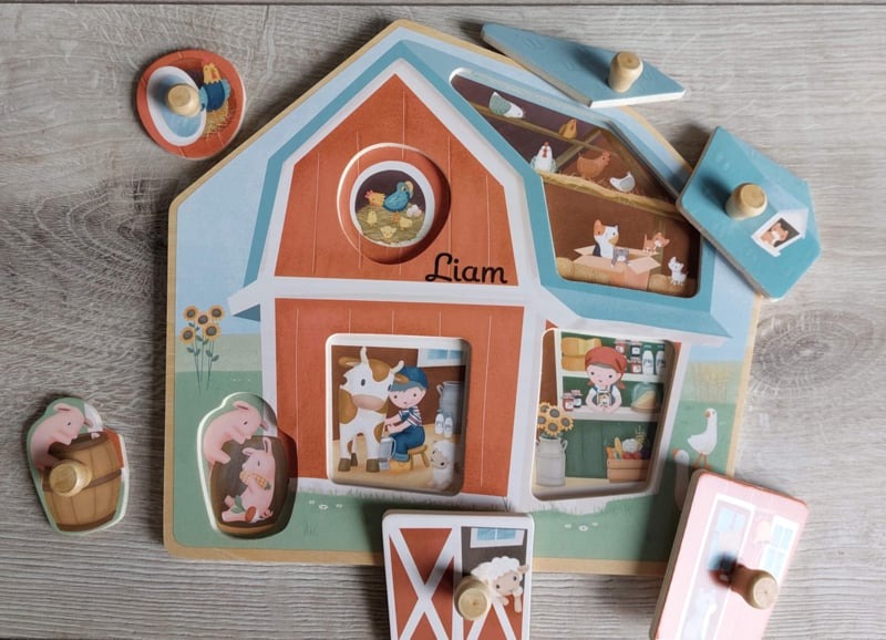 Little Dutch puzzel ''Little Farm'' (met naam)