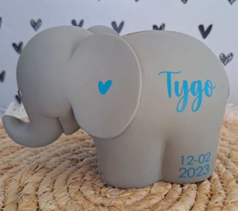 BamBam olifant spaarpot (met naam)