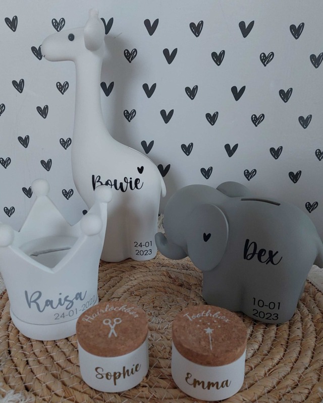 BamBam olifant spaarpot (met naam)