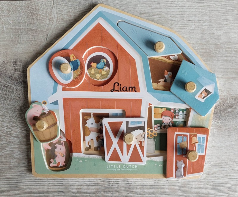 Little Dutch puzzel ''Little Farm'' (met naam)