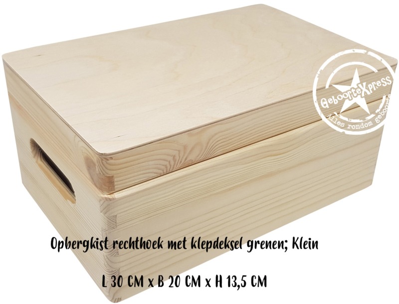 Houten herinneringskist met naam Schattig beertje