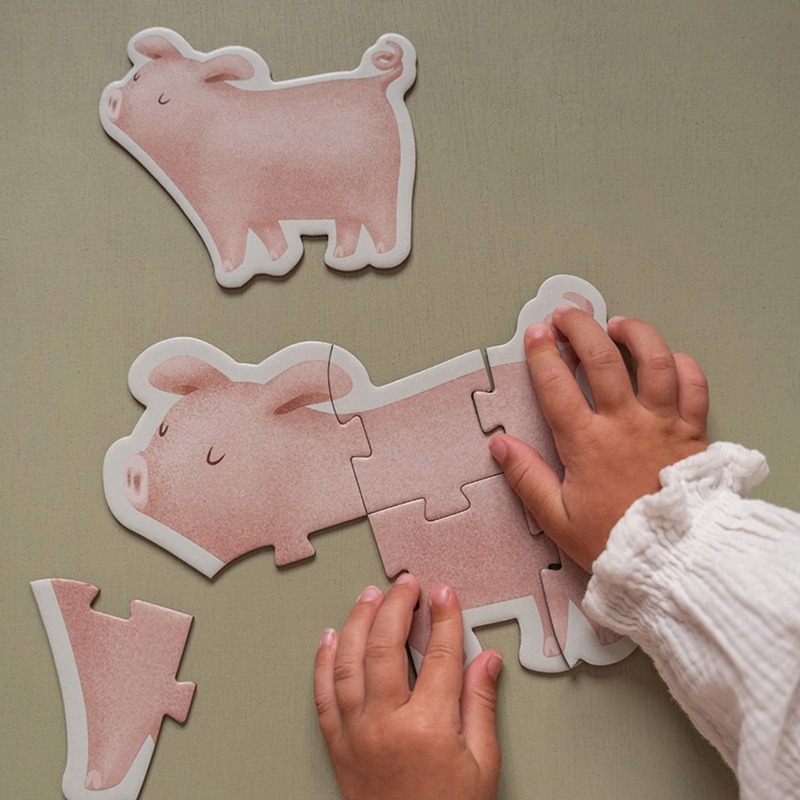 Little Dutch 6 in 1 vormenpuzzel ''Little Farm''