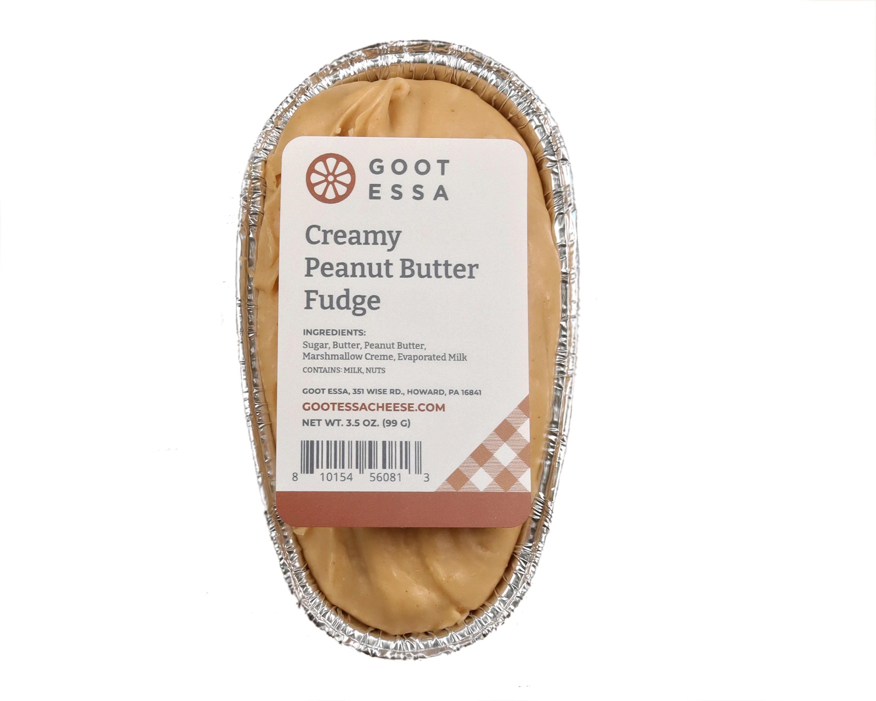 Creamy Peanut Butter Fudge - 3.5 oz