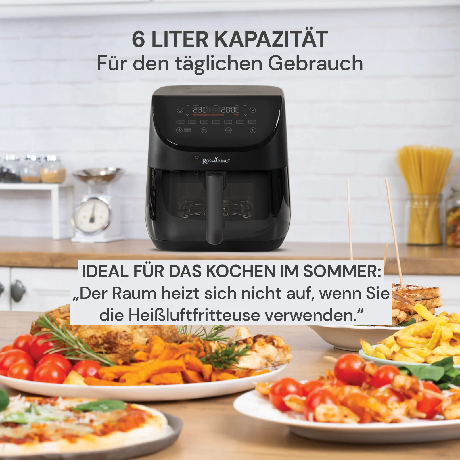 2025 Rosmarino TempSense heteluchtfriteuse �C 6 L