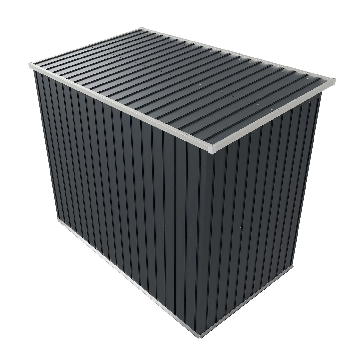 2025 Metalen tuinschuur M in donkergroen voor de tuin