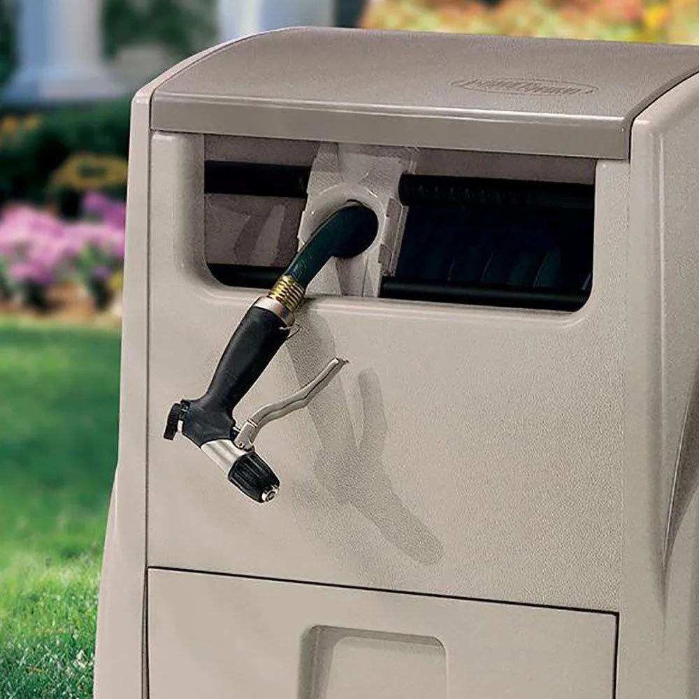 Suncast Automatische Powerwind-slanghaspel voor 30 meter, kleur licht taupe