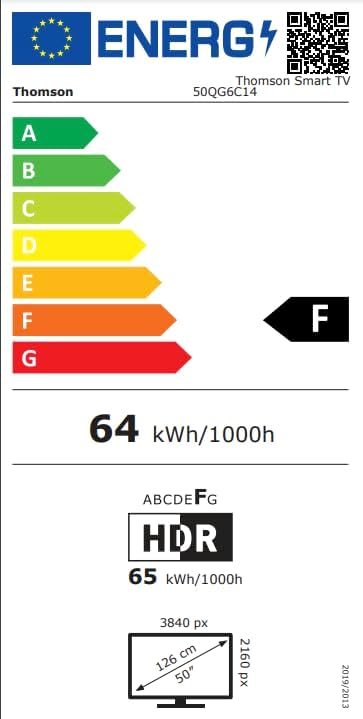 THOMSON 32 Inch (81cm) Full HD Google Smart TV, Wi-Fi, Dolby Audio, HDR10, Bluetooth 5.1, Triple Tuner (Cable/Satellite/Antenna), HDMI, CI+, A+ Panel - 32FG2S14