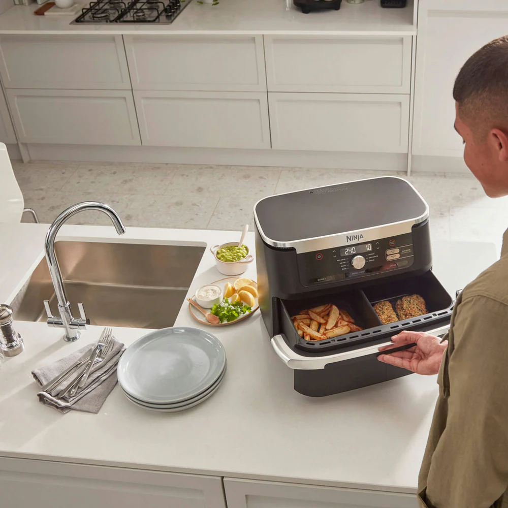 2025 Ninja Foodi FlexDrawer Heteluchtfriteuse AF500UK 10,4L Zwart - OPRUIMING