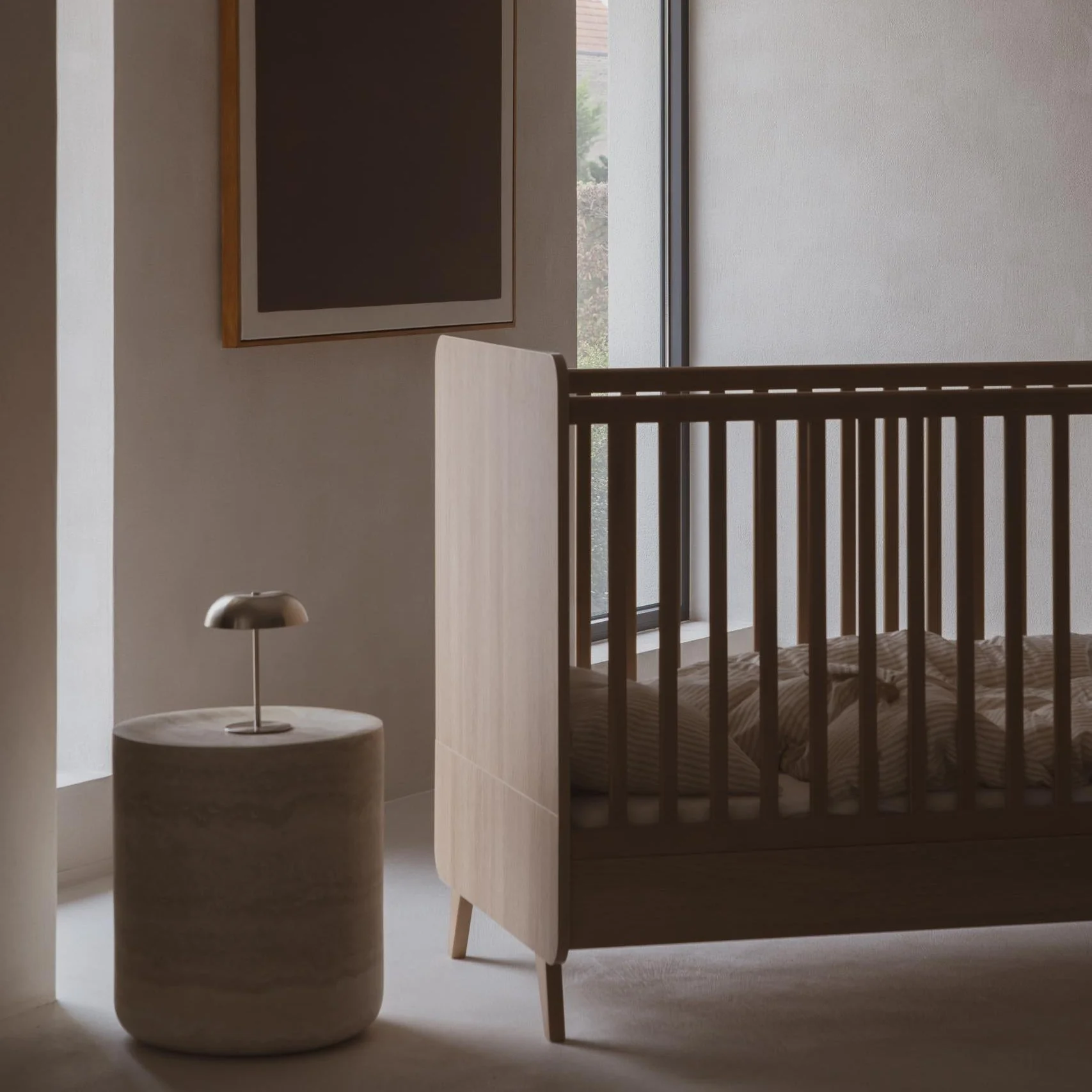 2025 Babybed Loft - Honey Ash 140x70cm (inclusief ombouwmogelijkheid tot kinderbed 140x70cm)