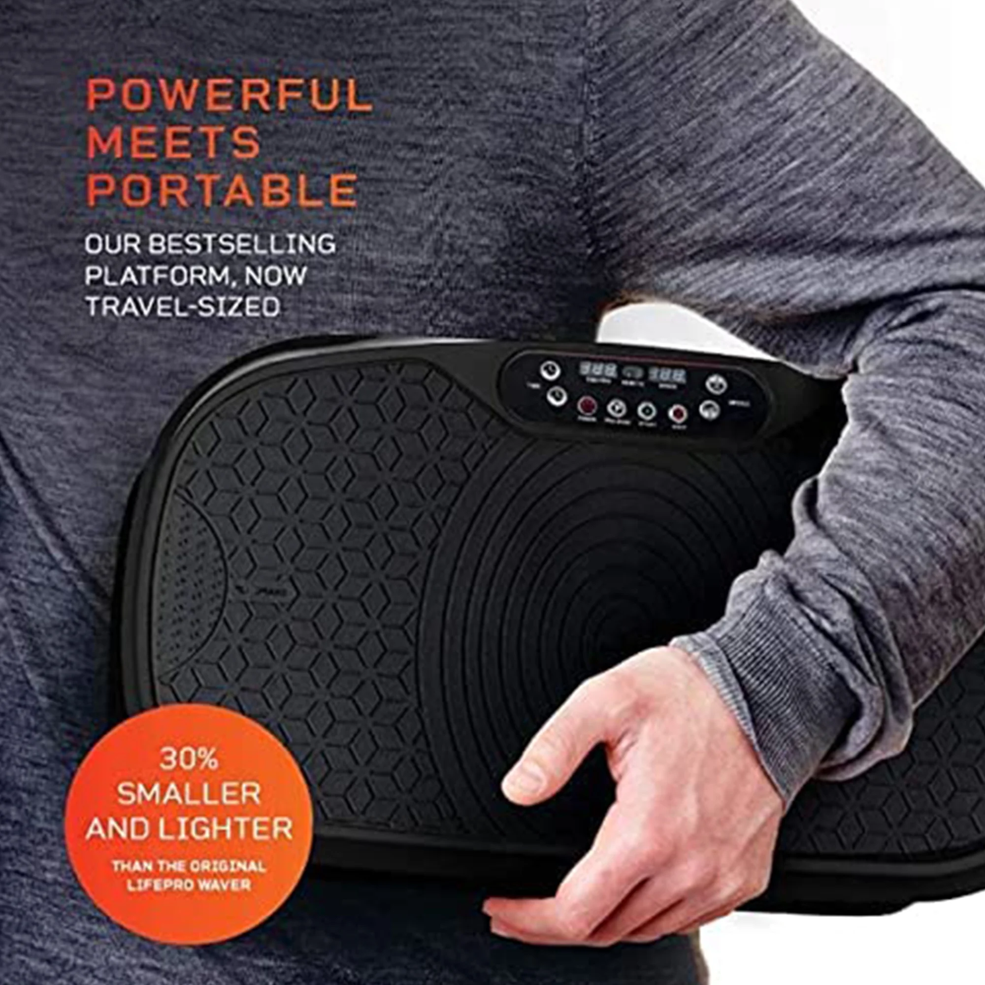 2025 LifePro Waver Mini �C Compacte trilplaat met trainingsbanden, zwart