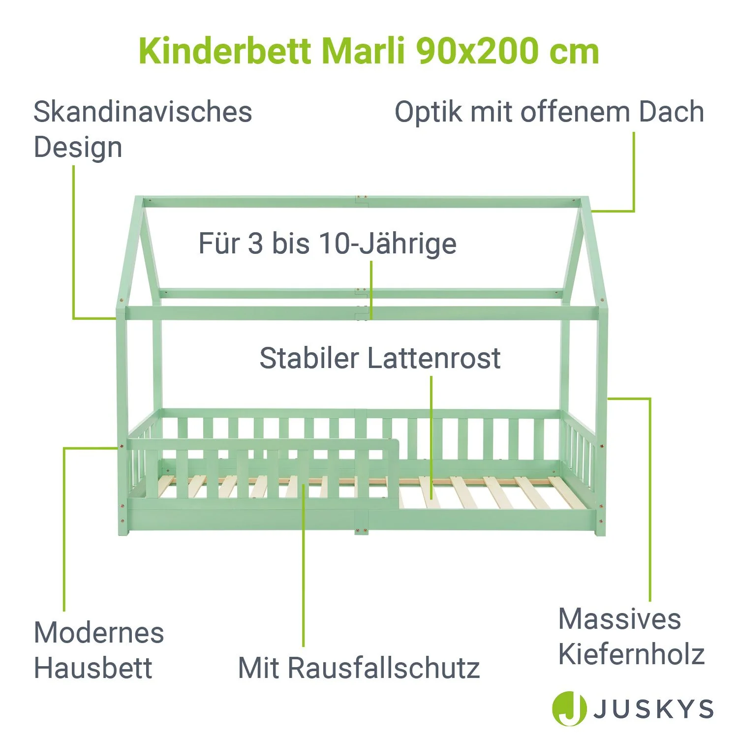2025 Kinderbed Marli 90 x 200 cm