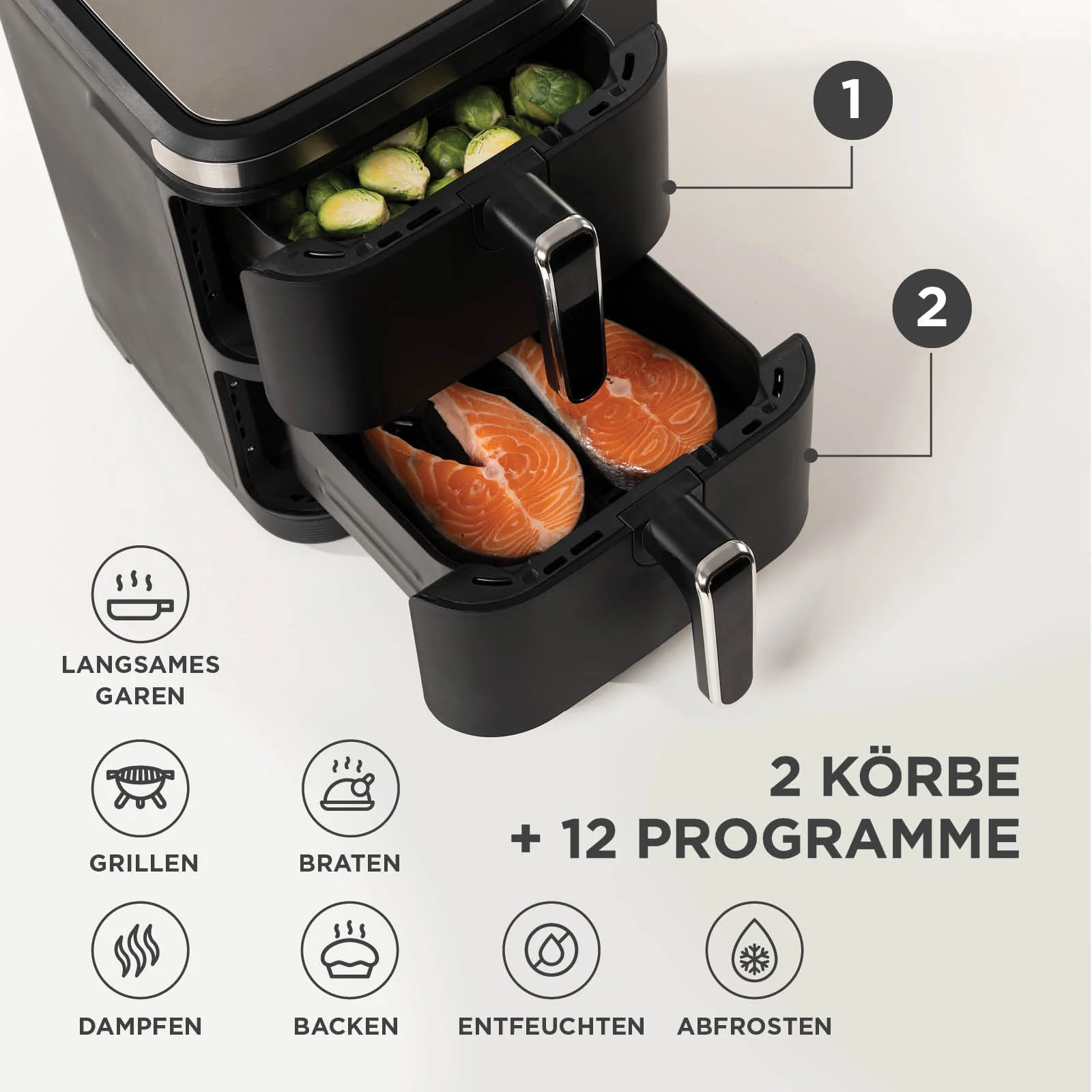 2025 Rosmarino Tower XXL heteluchtfriteuse �C 10,4 L
