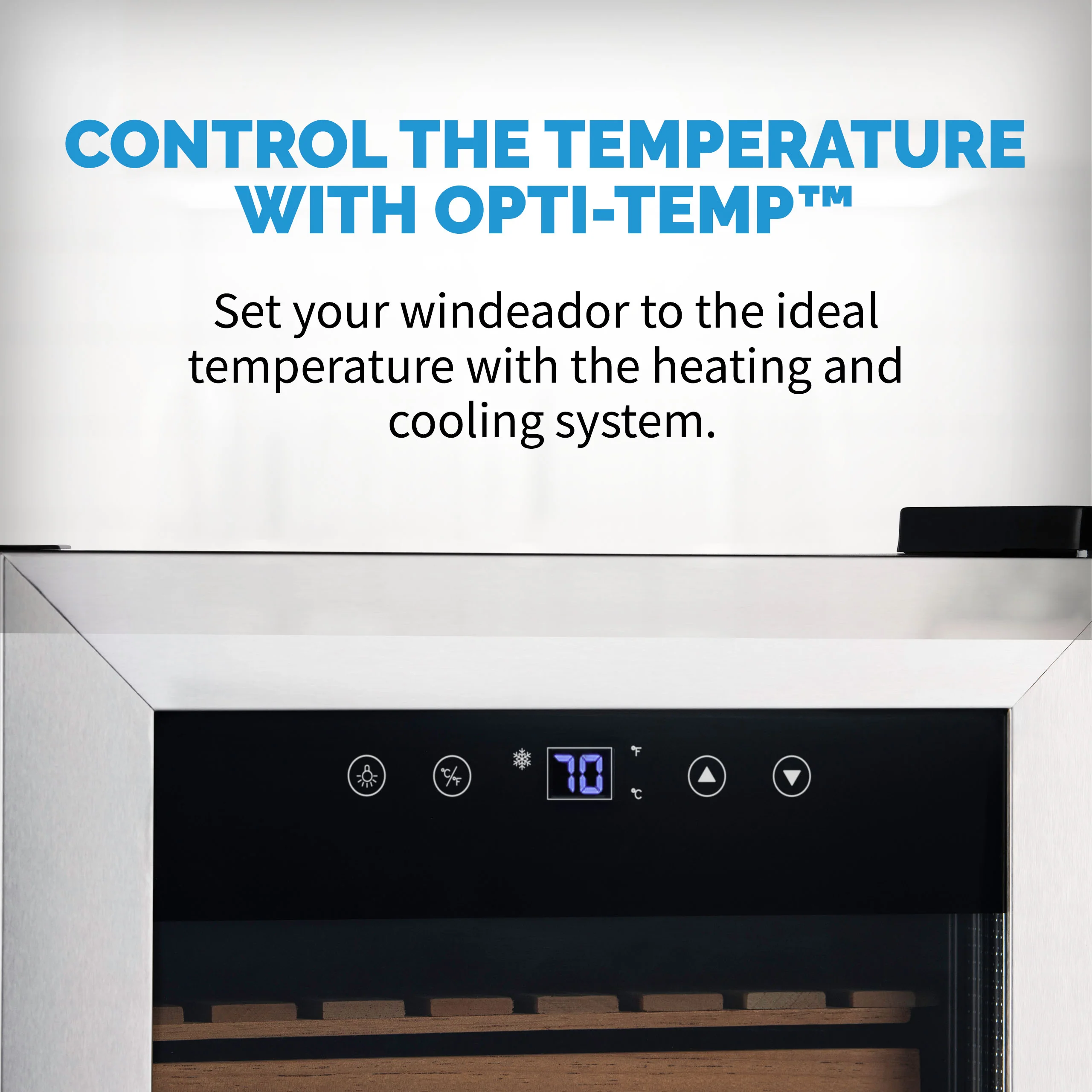 2025 Newair? Elektrische Humidor met Opti-Temp?, Capaciteit voor 250 Sigaren