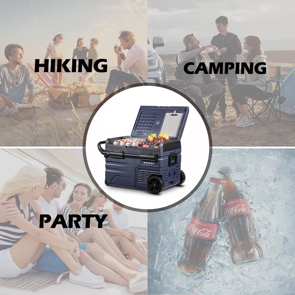 12 Volt 37 Qt. Draagbare Autokoelkast, Autovriezer voor Buiten, Kamperen, Reizen, Camper, APP-bediening