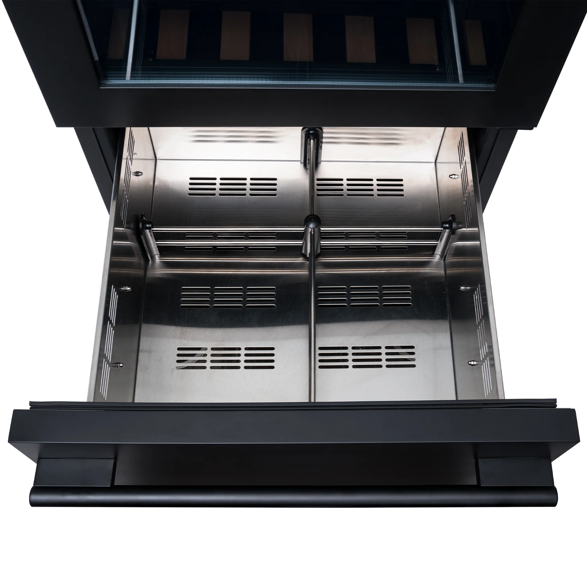 2025 Premium ESTATE Koelkast van 24�� met Dubbele Zone voor Wijn en Dranken