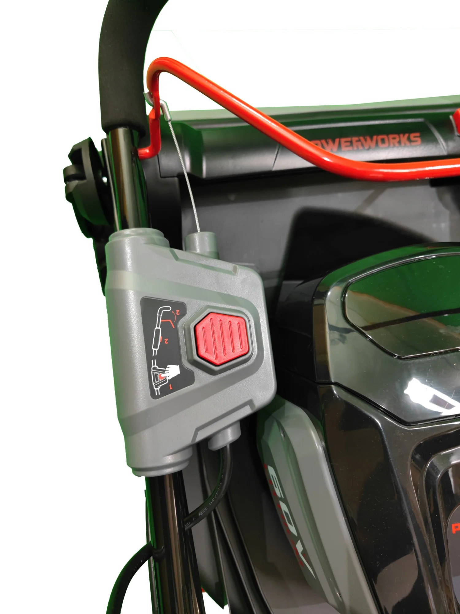 2025 Powerworks Accu-grasmaaier PD60LM41K2 60 V, inclusief accu 60V 2 Ah + oplader