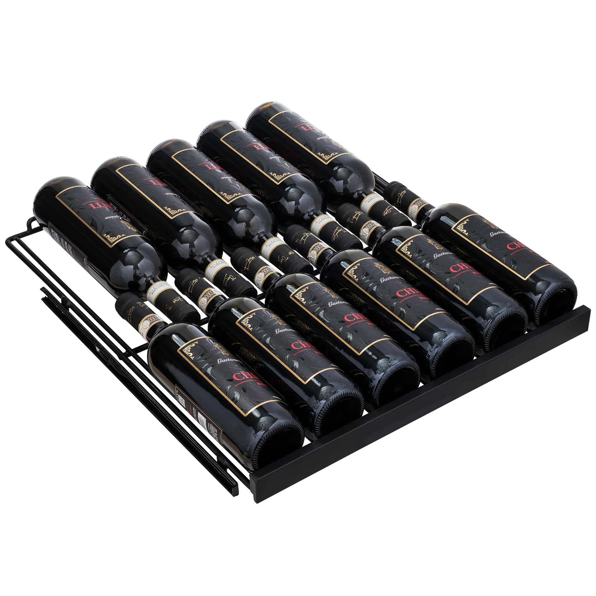 2025 Premium ESTATE Koelkast van 24�� met Dubbele Zone voor Wijn en Dranken