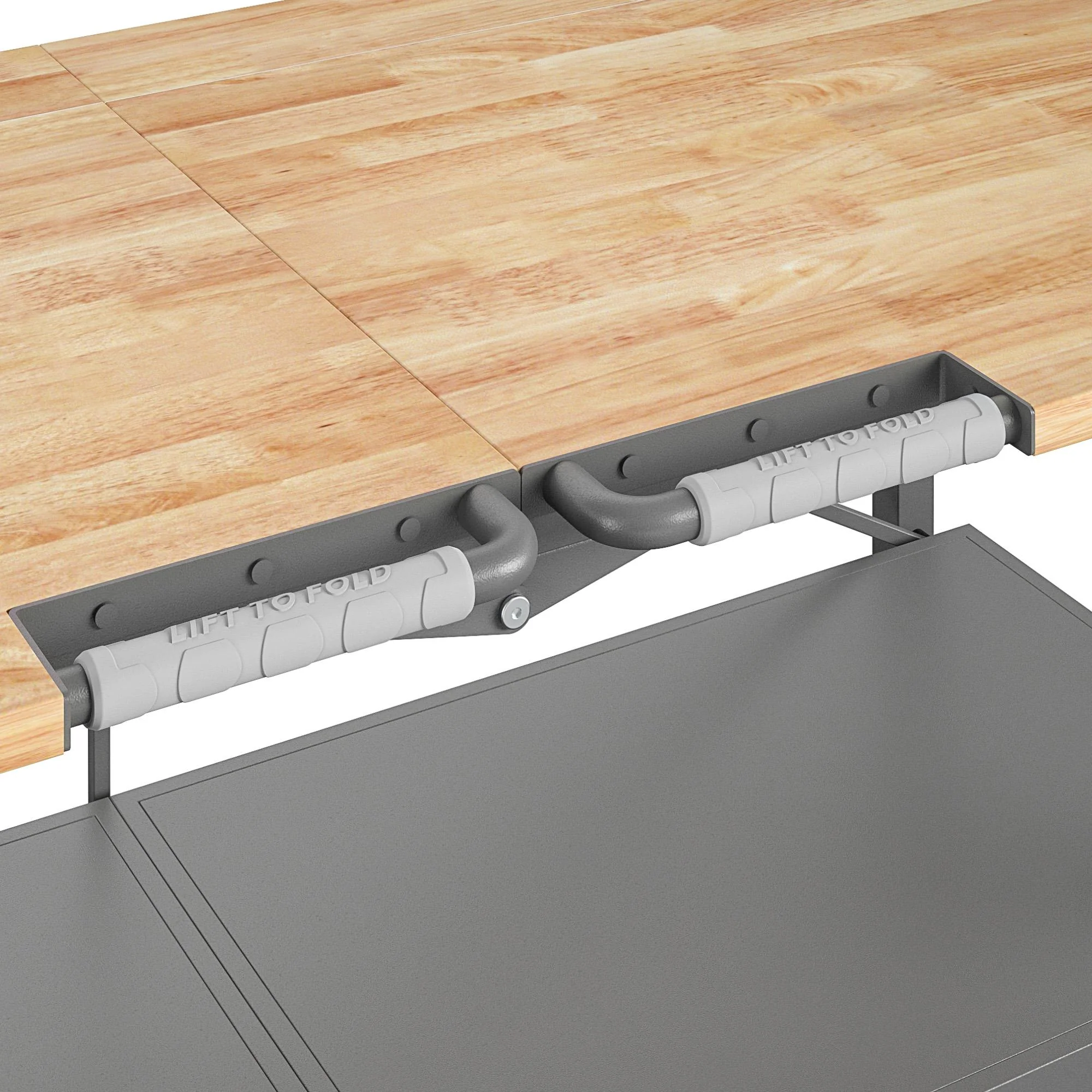 Cosco SmartFold Draagbare Werkbank met Slagersblok / Opklapbare Hulptafel (Grijze Stalen Structuur)