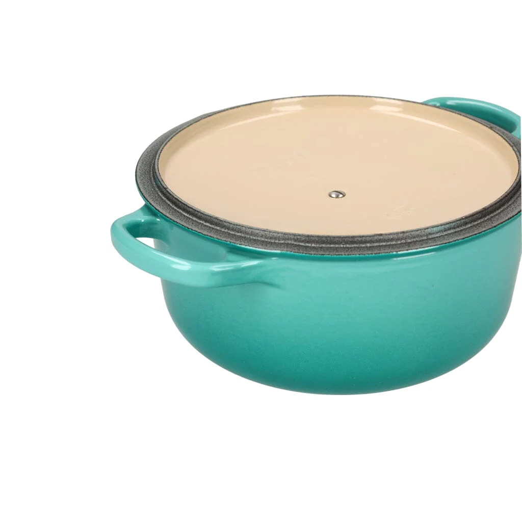 2025 Le Creuset - Braad-/Stoofpan Signature rond Caribbean Blue 20 cm 2,4 l