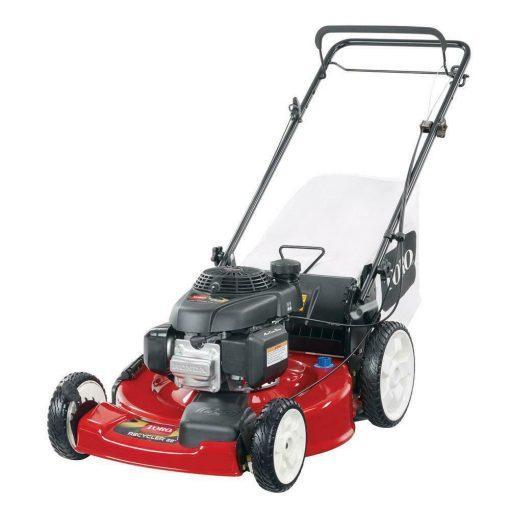 Zelfrijdende benzinemaaier, 22-inch 170cc OHV-motor met hoge wielen, achterwielaandrijving, 3-in-1 met hoogteverstelling, inclusief olie
