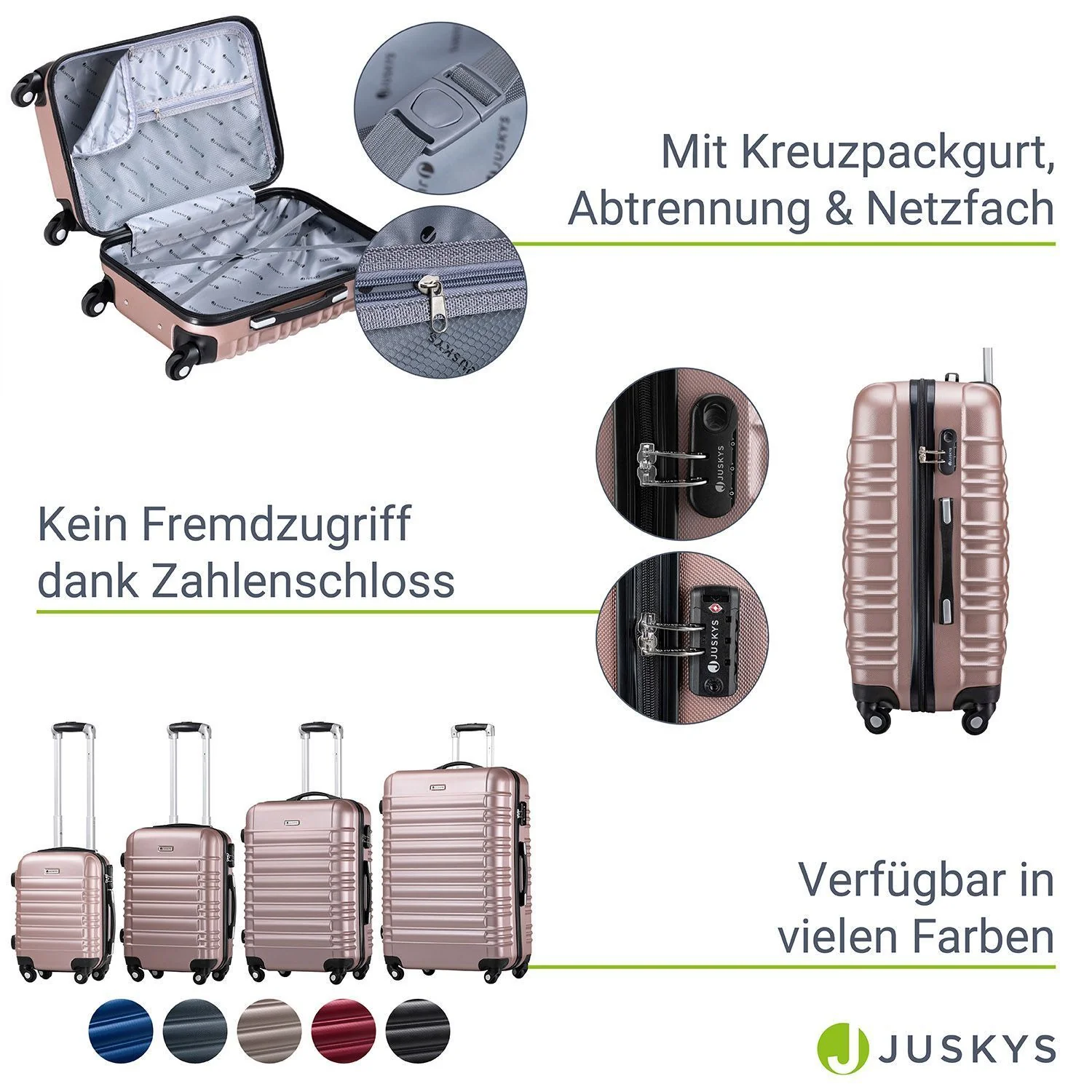 2025 Hartschalen Kofferset Rom