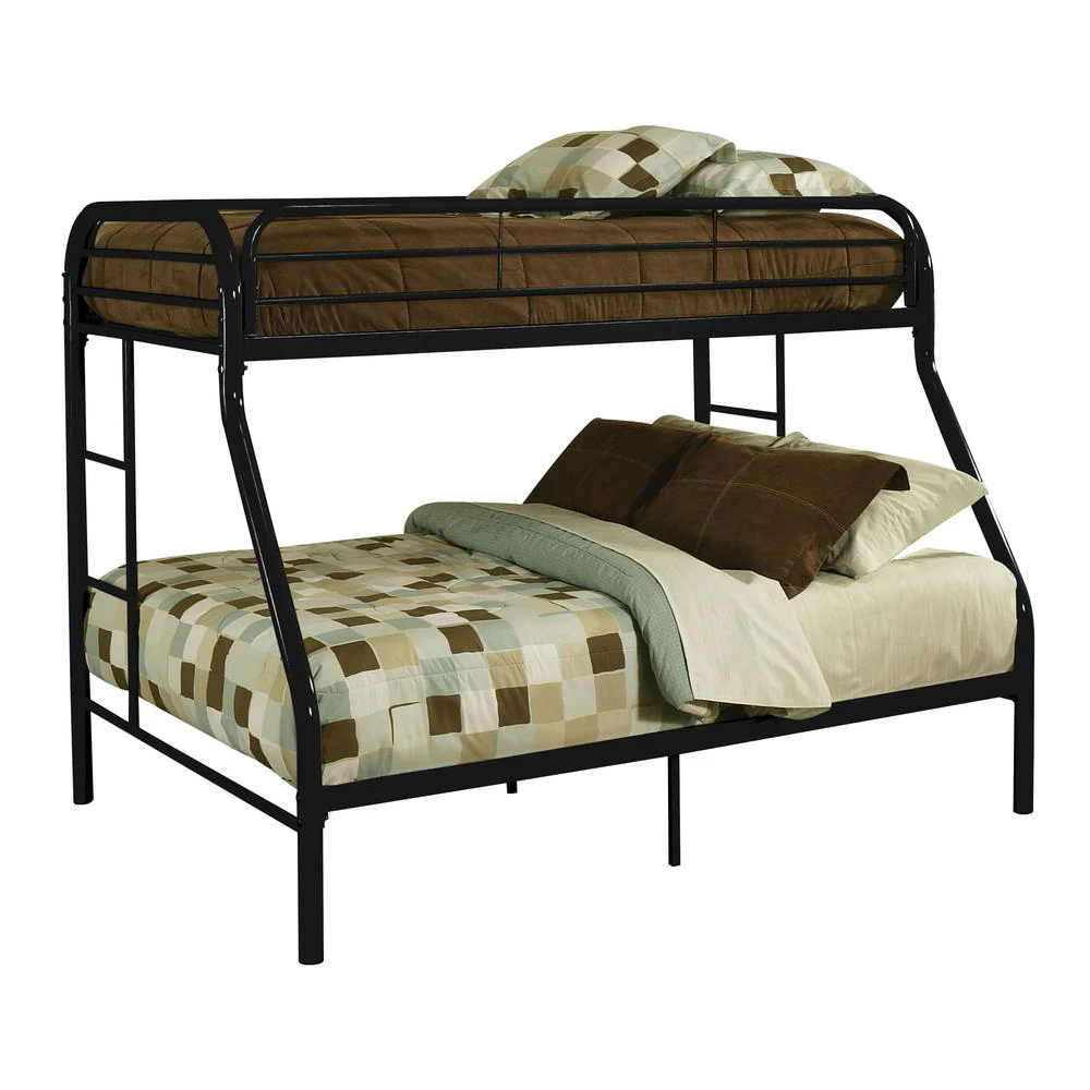 Bed Frame Twin over Full �C Metalen Bunkbed voor Kinderen, Duurzaam en Ruimtebesparend