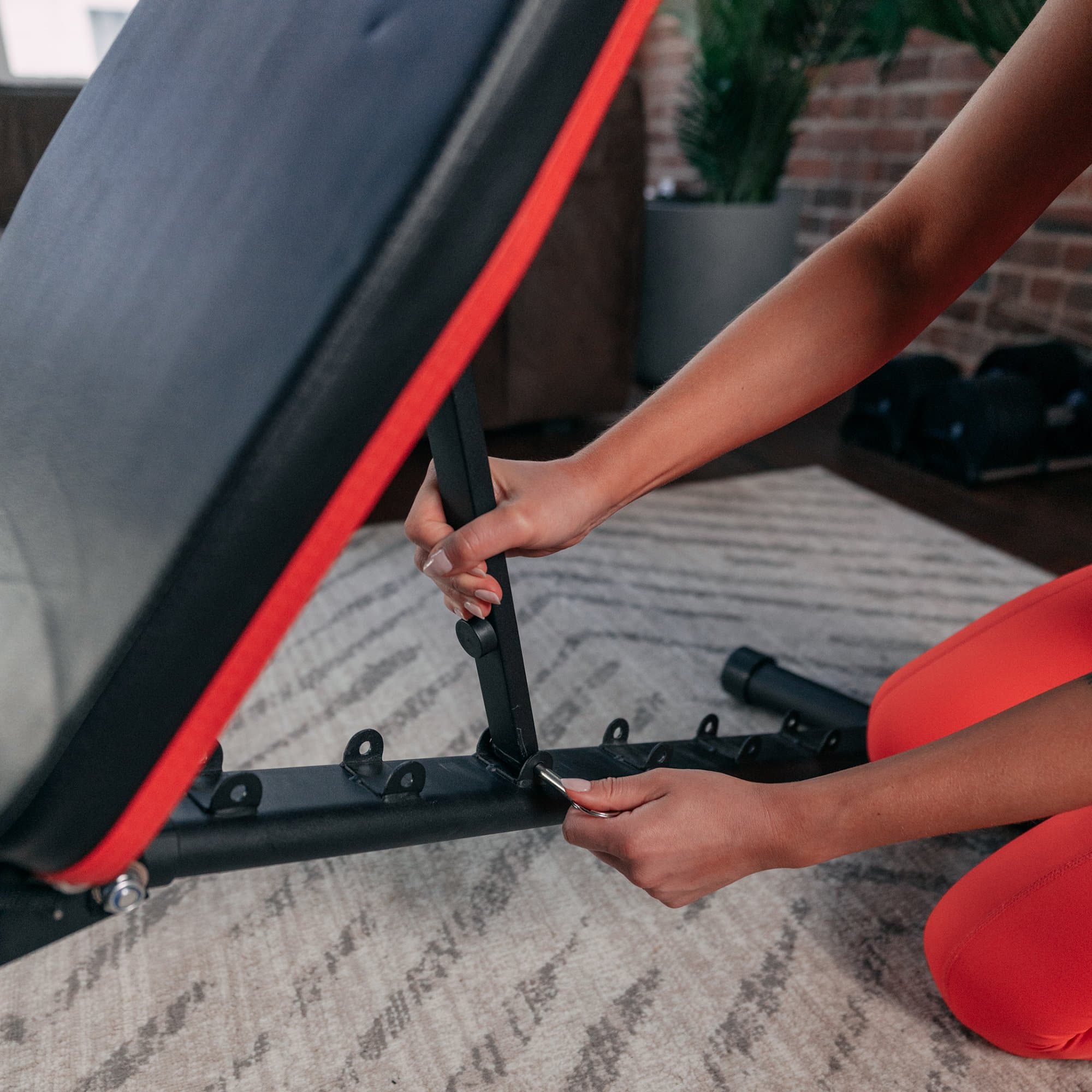 2025 Verstelbare Trainingsbank Montreal Weights met 6 Rugleuningposities en Opvouwbaar Ontwerp