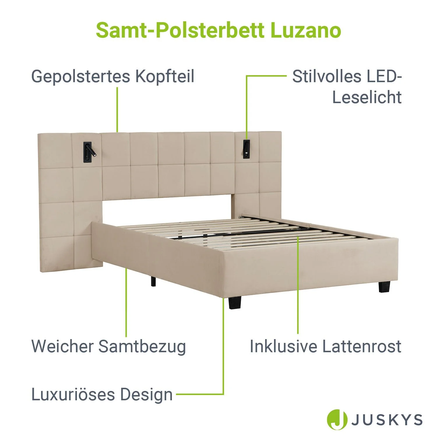 2025 Velvet Boxspringbed Luzano