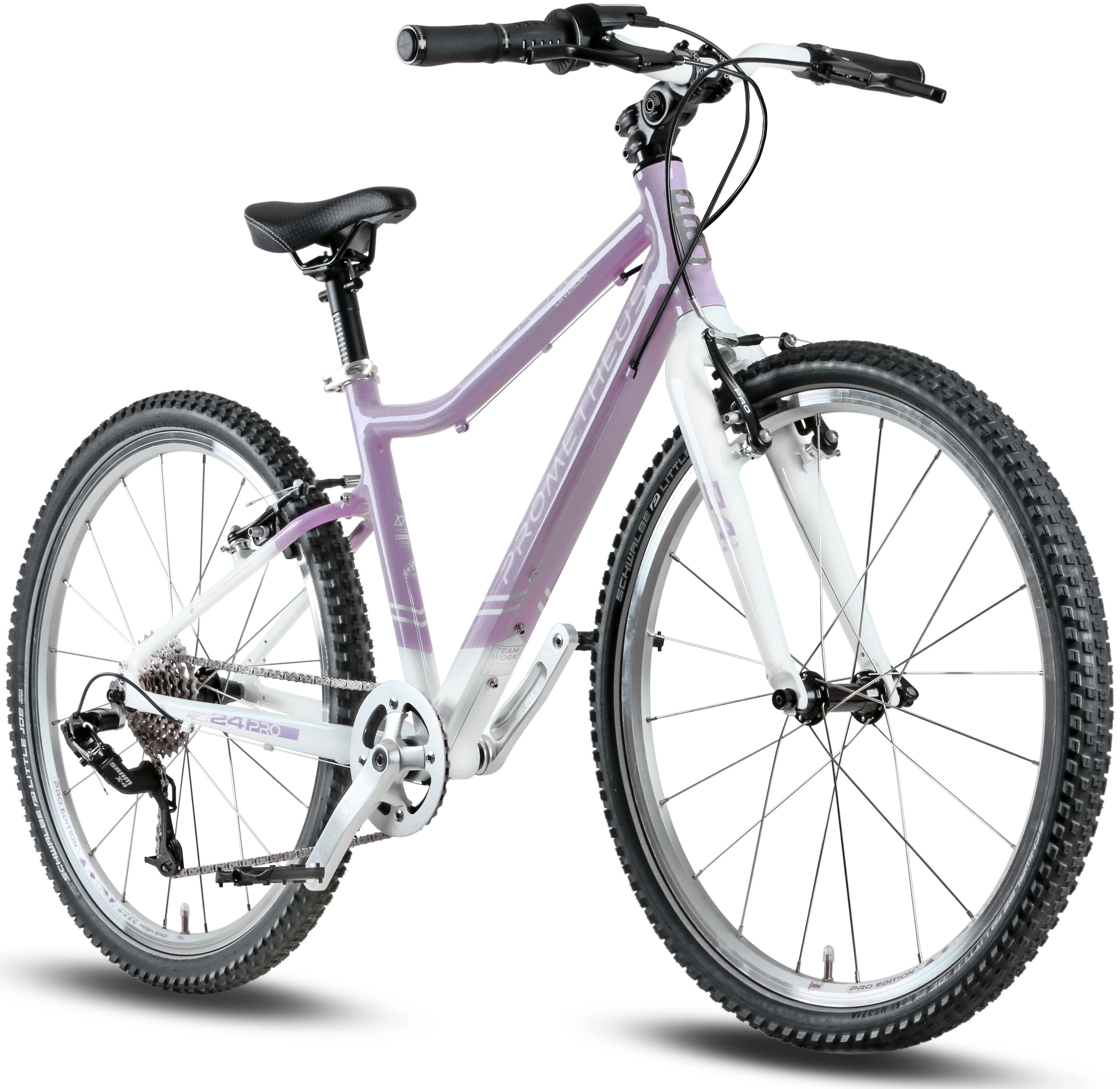 2025 PRO Kinderrad 24 Zoll ab 7 Jahre | 8-Gang | LAVENDER