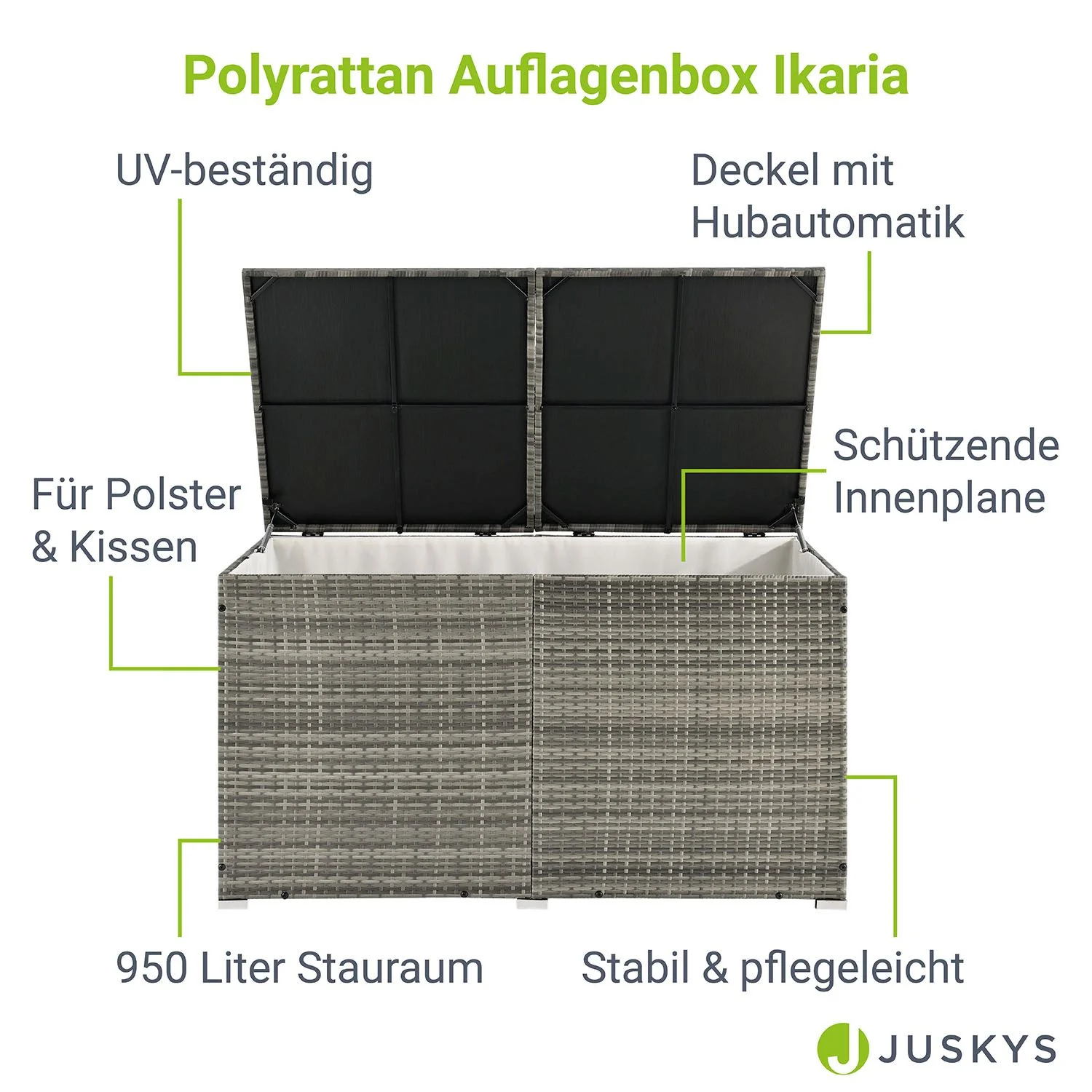 2025 Polyrattan Opbergbox Ikaria