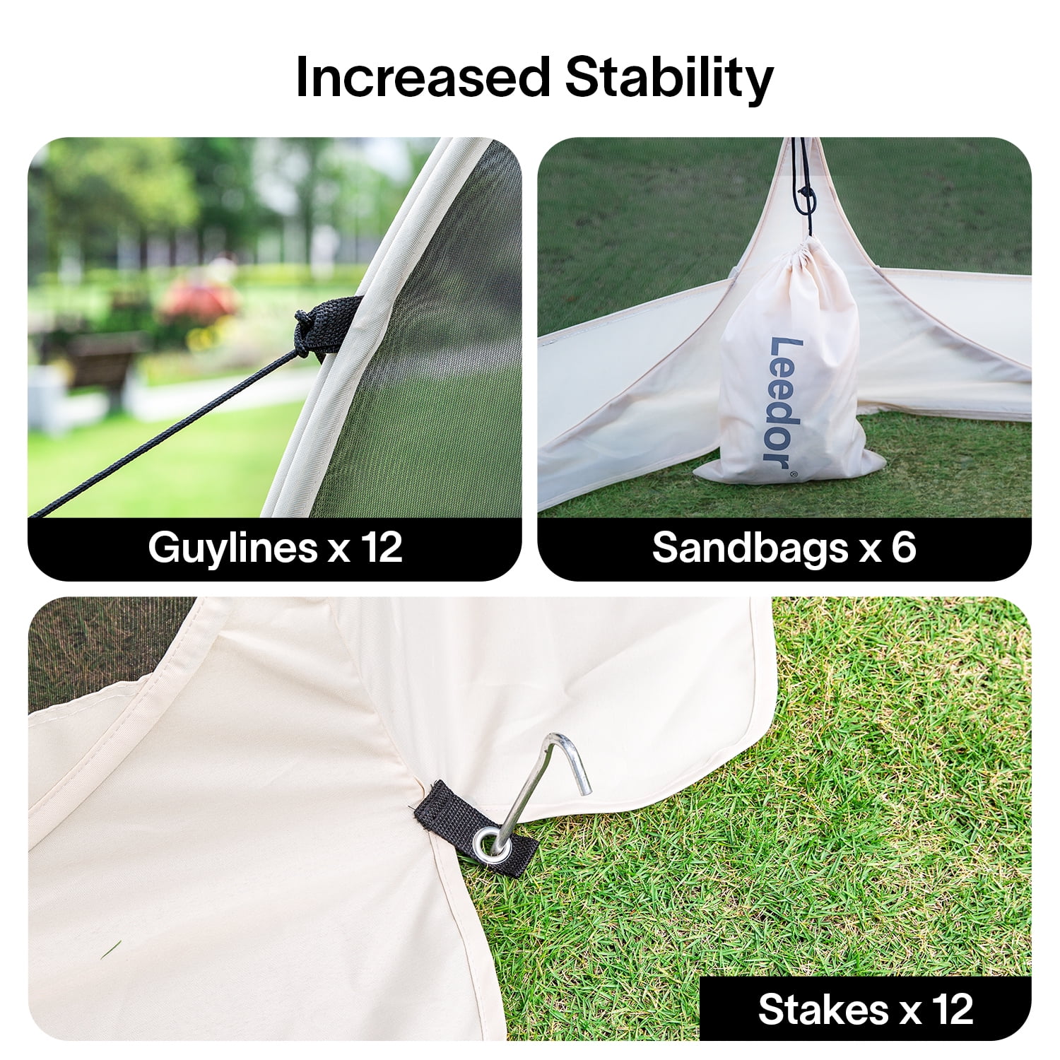 10x10 Muskietennet voor Familie Campingtent Buiten, Uitschuifbaar Voordak, Paviljoen voor Restaurants